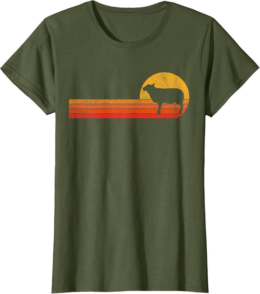 Retro Sheep Lover Funny Sheep Vintage