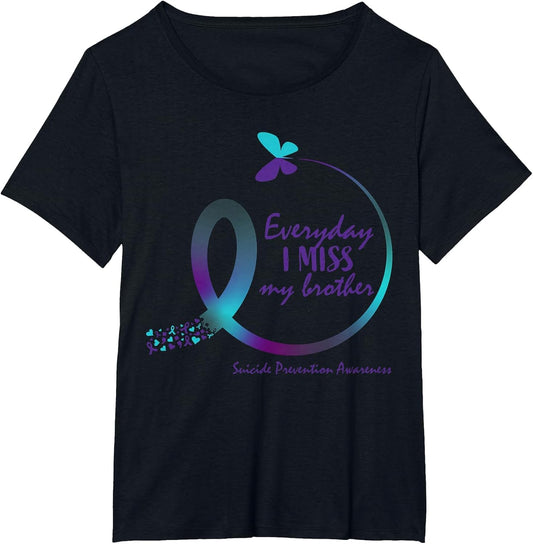 Suicide Awareness I Miss My Brother Loving Memory Butterfly