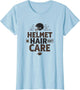 Helmet Hair Don't Care Football Design
