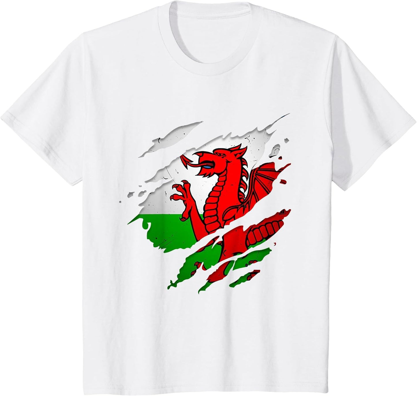 Proud Welsh Shirts | Torn Ripped Wales Flag