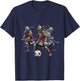 Fun Samurai Playing Soccer Football Bushido Warrior Japanese