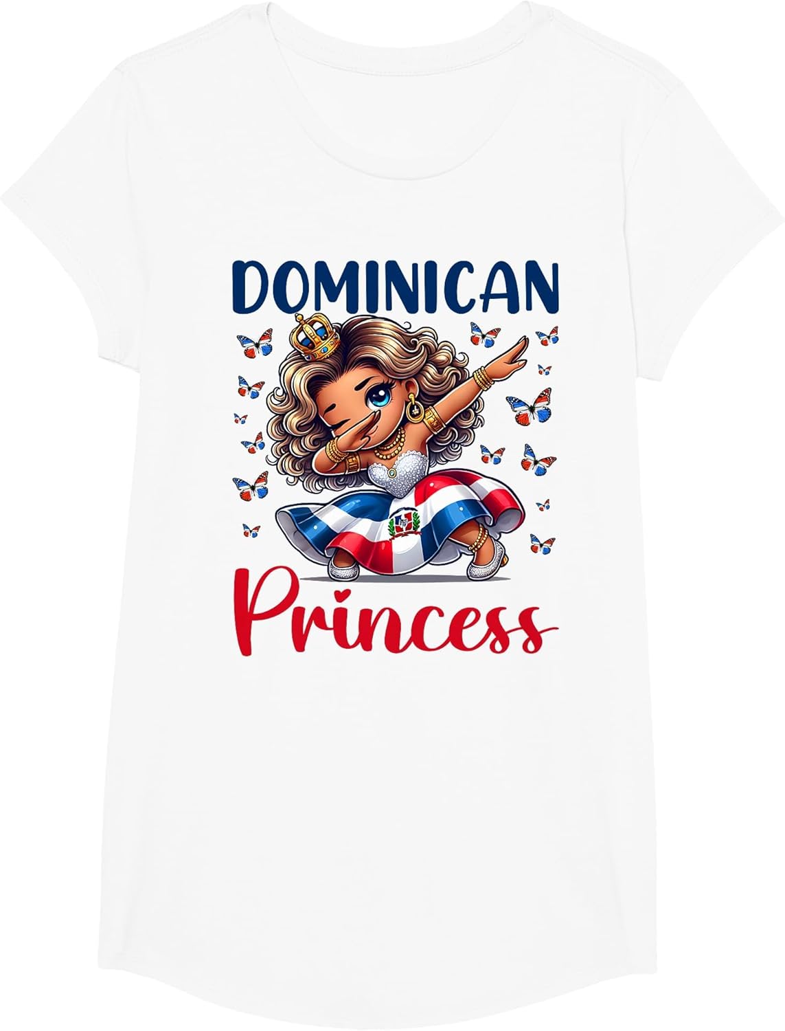 Dominican Princess Flag Latina Dominicana for Girls & Kids