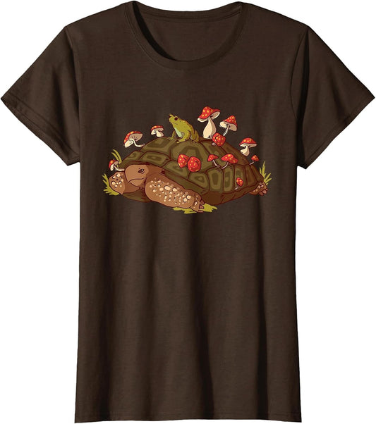 Cute Turtle Frog Tortoise Toadstool Mushroom Cottagecore