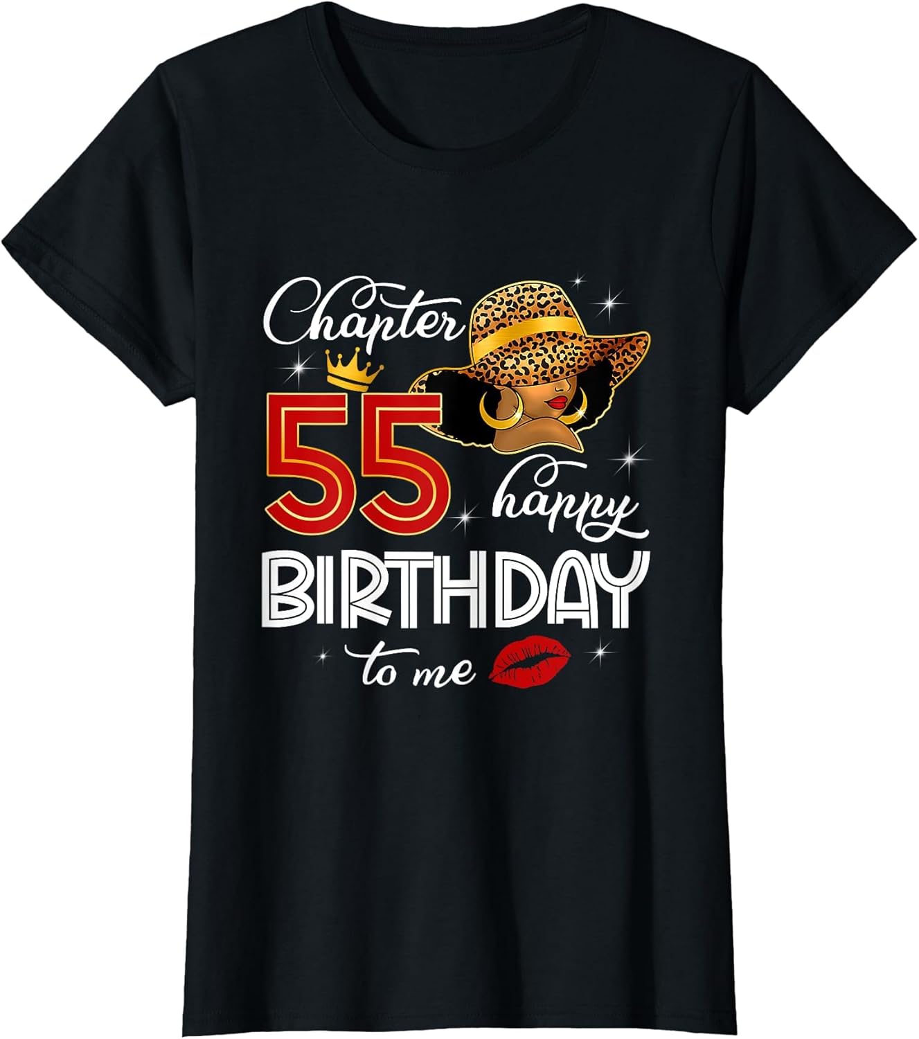 Chapter 55 Leopard Hat 55th Birthday Queen Black Women