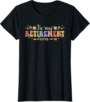 Groovy Retro in My Retirement Era Funny Teacher Retired 2025