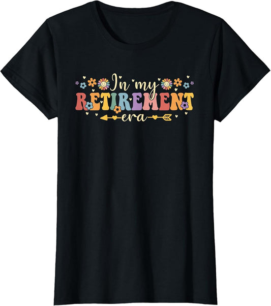 Groovy Retro in My Retirement Era Funny Teacher Retired 2025