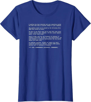 BSOD Blue Screen of Death Computer Nerd Nightmare