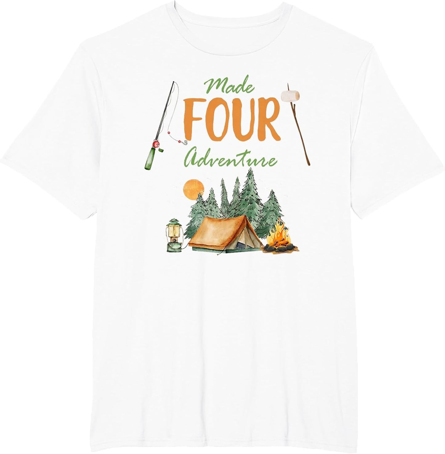 Made Four Adventure 4th Birthday Camping Outdoor Themed