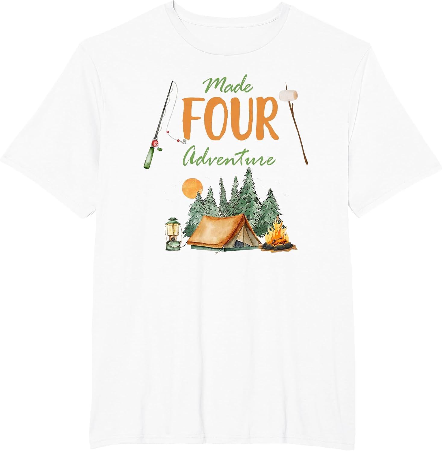 Made Four Adventure 4th Birthday Camping Outdoor Themed
