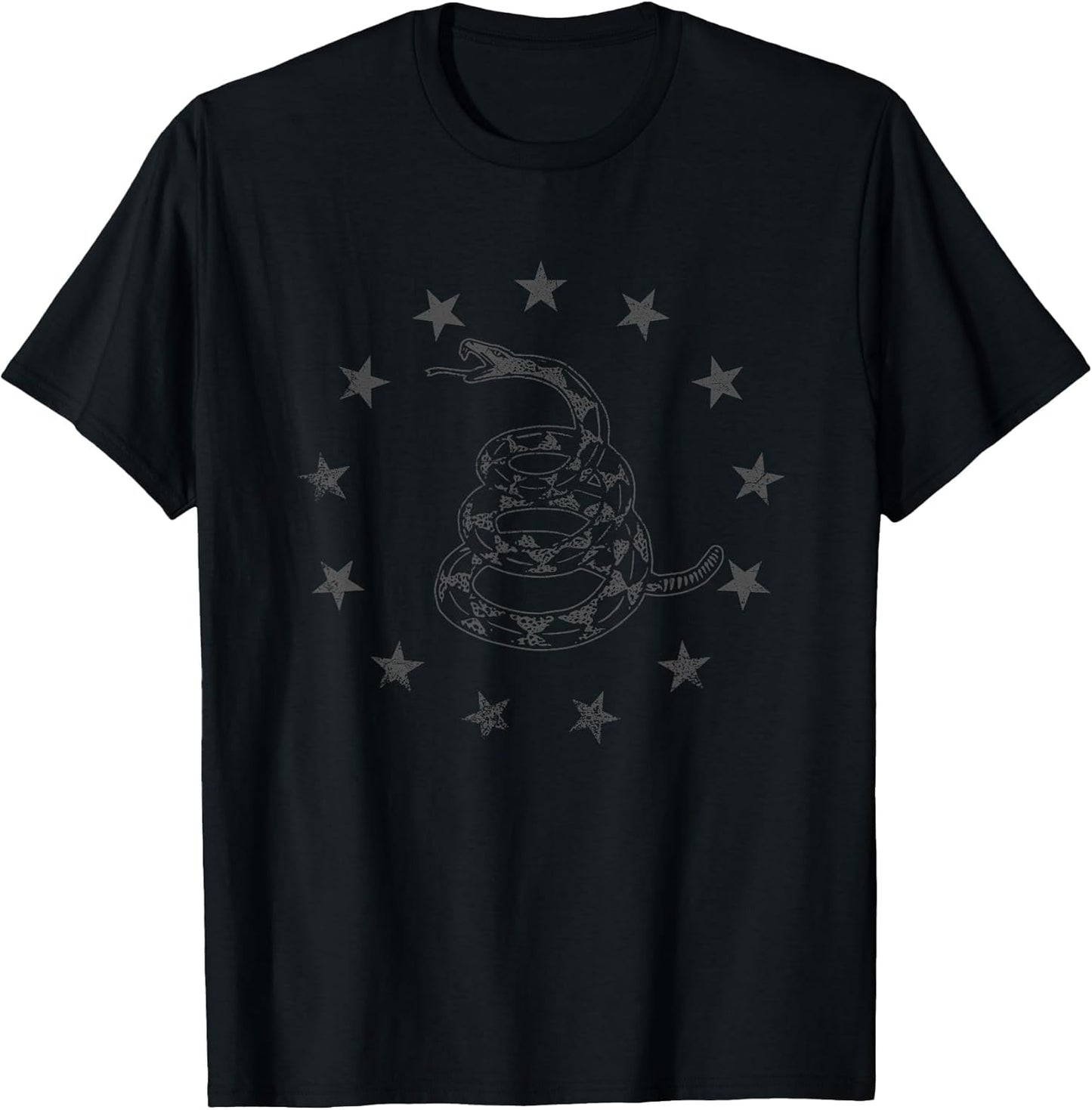 Gadsden Flag Snake Betsy Ross Stars - Tactical Black