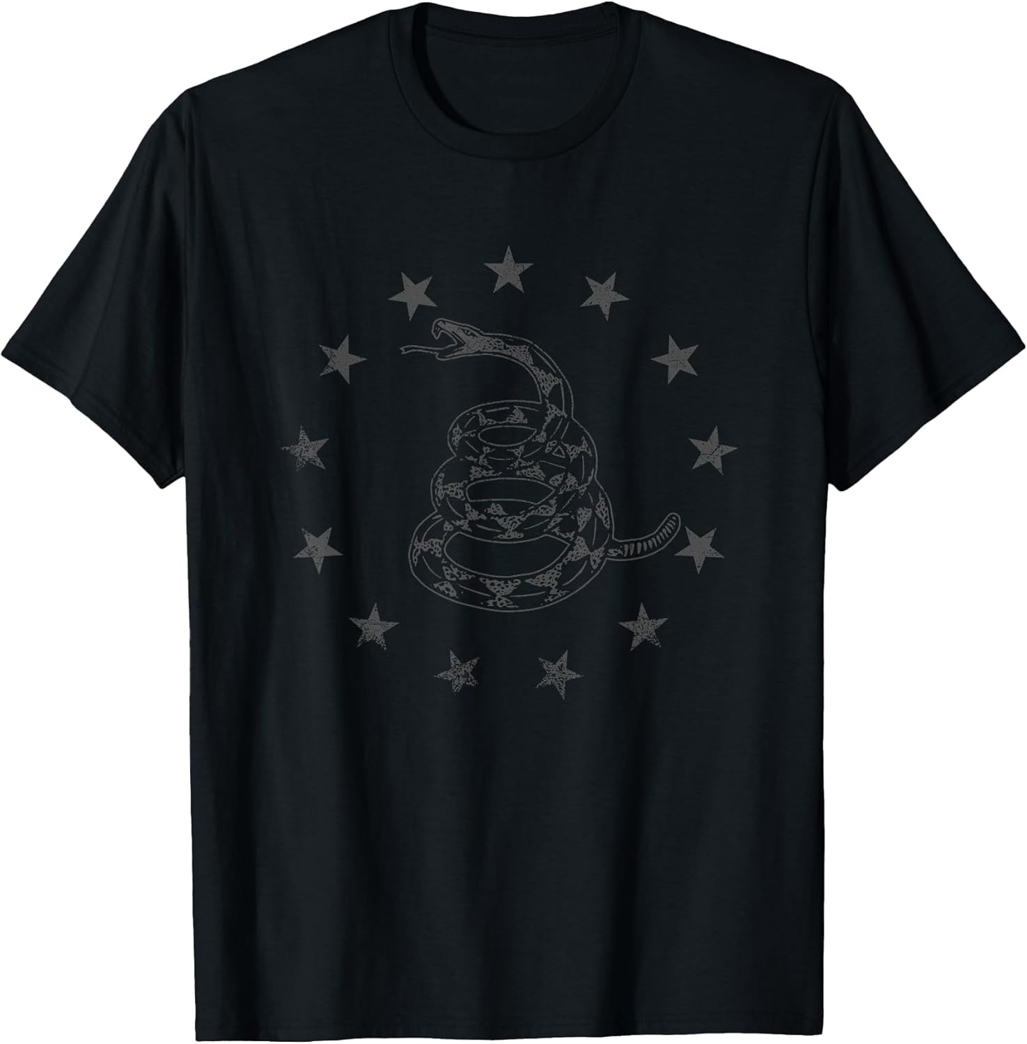 Gadsden Flag Snake Betsy Ross Stars - Tactical Black