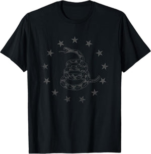 Gadsden Flag Snake Betsy Ross Stars - Tactical Black