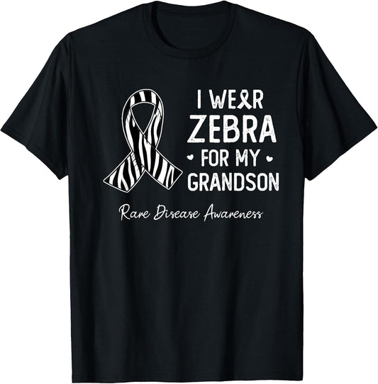 I wear Zebra for My Grandson Rare Disease Awareness Month