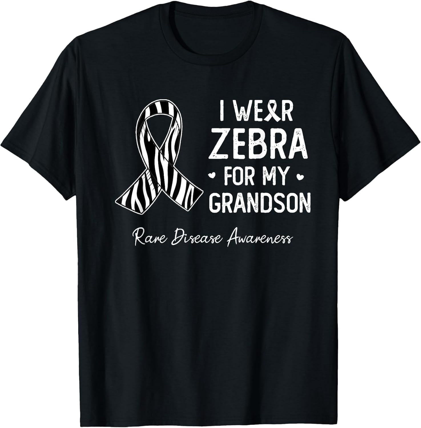 I wear Zebra for My Grandson Rare Disease Awareness Month