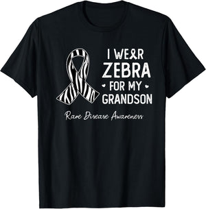 I wear Zebra for My Grandson Rare Disease Awareness Month