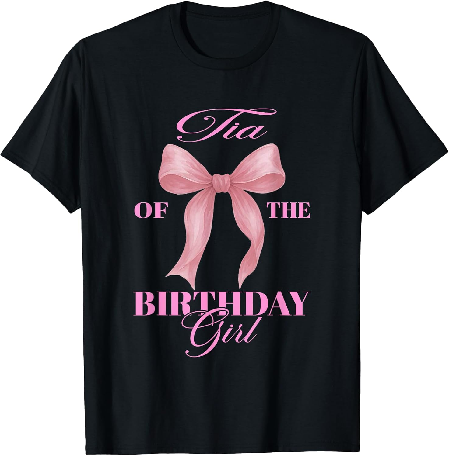 Tia of The Birthday Girl Family Pink Coquette Bow