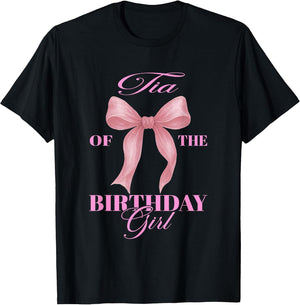 Tia of The Birthday Girl Family Pink Coquette Bow