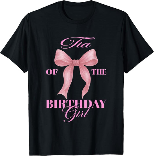 Tia of The Birthday Girl Family Pink Coquette Bow
