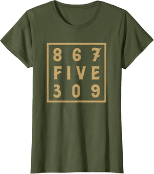 867-Five-309 80S Retro Vintage Men, Women 8675-309 Jenny
