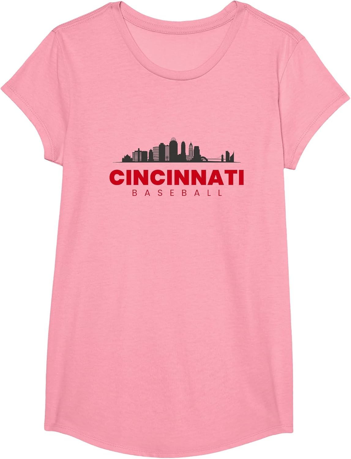 Cincinnati Baseball Vintage City Skyline Baseball Lover