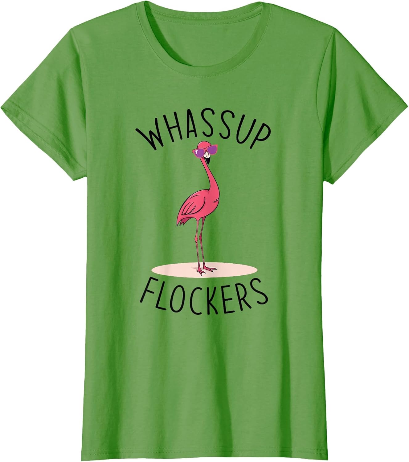 Whassup Flockers? Funny Vintage Pink Flamingo Sunglasses