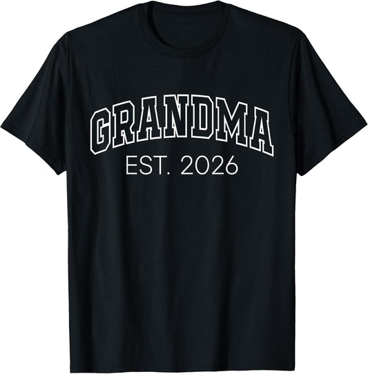 Promoted to Grandma Est 2026 Lettering First Time Nana to Be