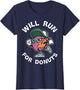 Runner Will Run for Donuts Funny Runner Marathon Running