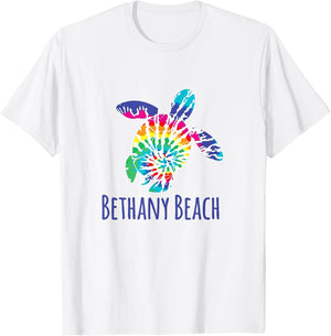 Bethany Beach Delaware Batik Tie Dye Boho Loggerhead Turtle