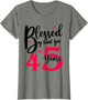 Blessed by God for 45 Years Saying Female 45th Birthday