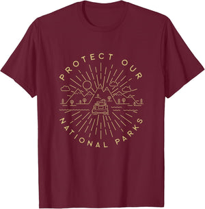 Protect Our National Parks Hiking Camping Outdoors Shirt