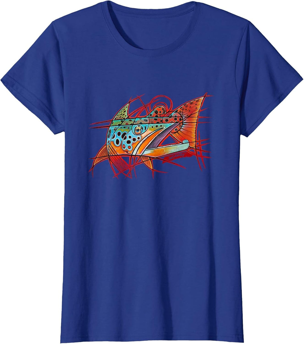 Cubist Brown Trout Fishing Derek Deyoung