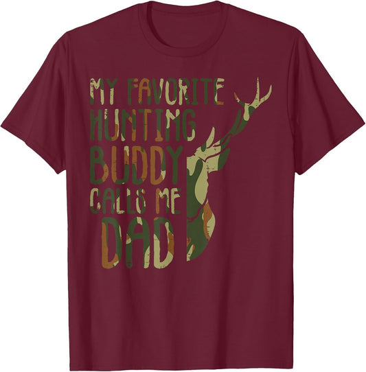 Camo Favorite Hunting Buddy Calls Me Dad Deer Hunter Dad Men