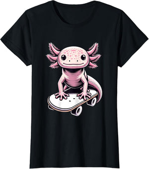 Skateboarding Axolotl Skater Skateboarder Women