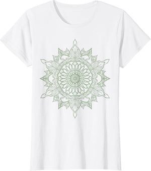 Zen Grow Line Art Mandala Peaceful Botanical
