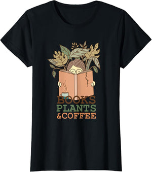 Books Plants and Coffee