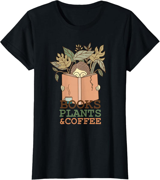 Books Plants and Coffee