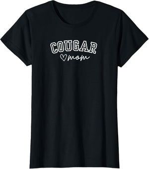 Cougar Mom Shirt, Cute Mascot Team Mom Spirit