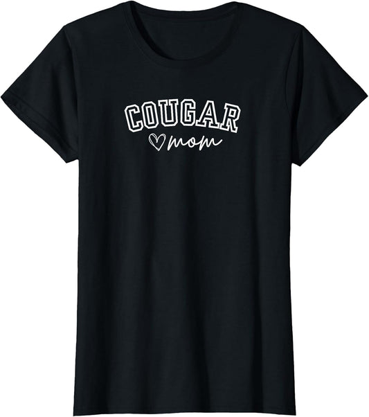 Cougar Mom Shirt, Cute Mascot Team Mom Spirit