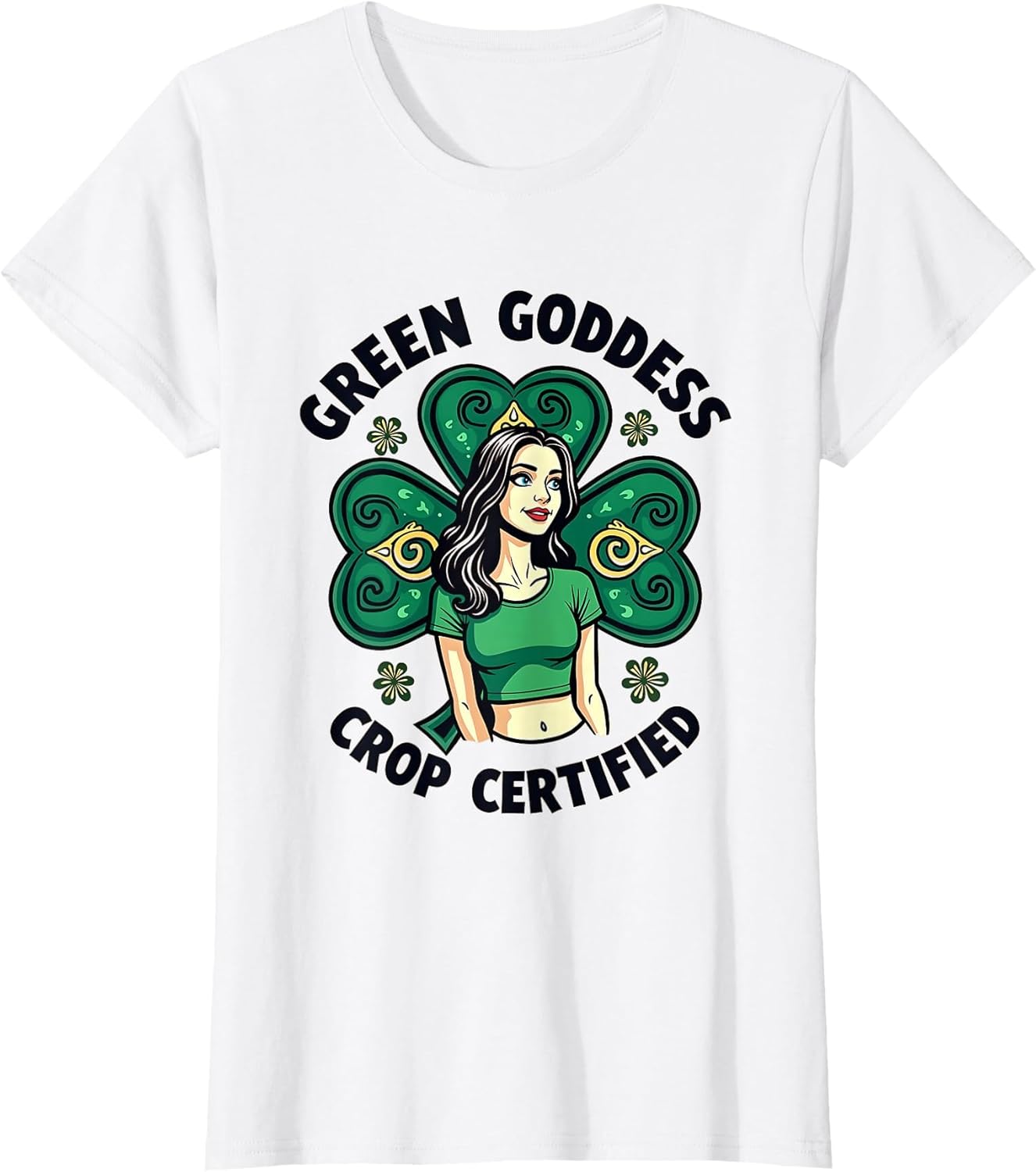 Green Goddess Crop Certified St Patricks Design