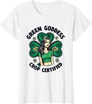 Green Goddess Crop Certified St Patricks Design