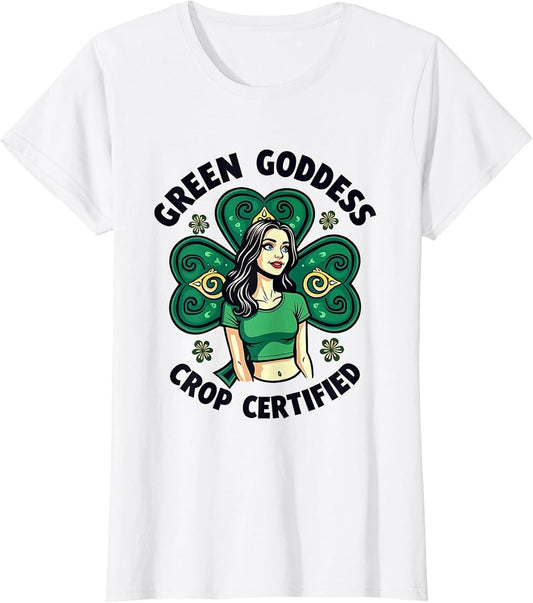 Green Goddess Crop Certified St Patricks Design