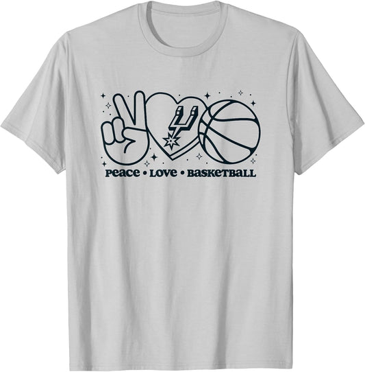 NBA San Antonio Spurs Peace Love Basketball