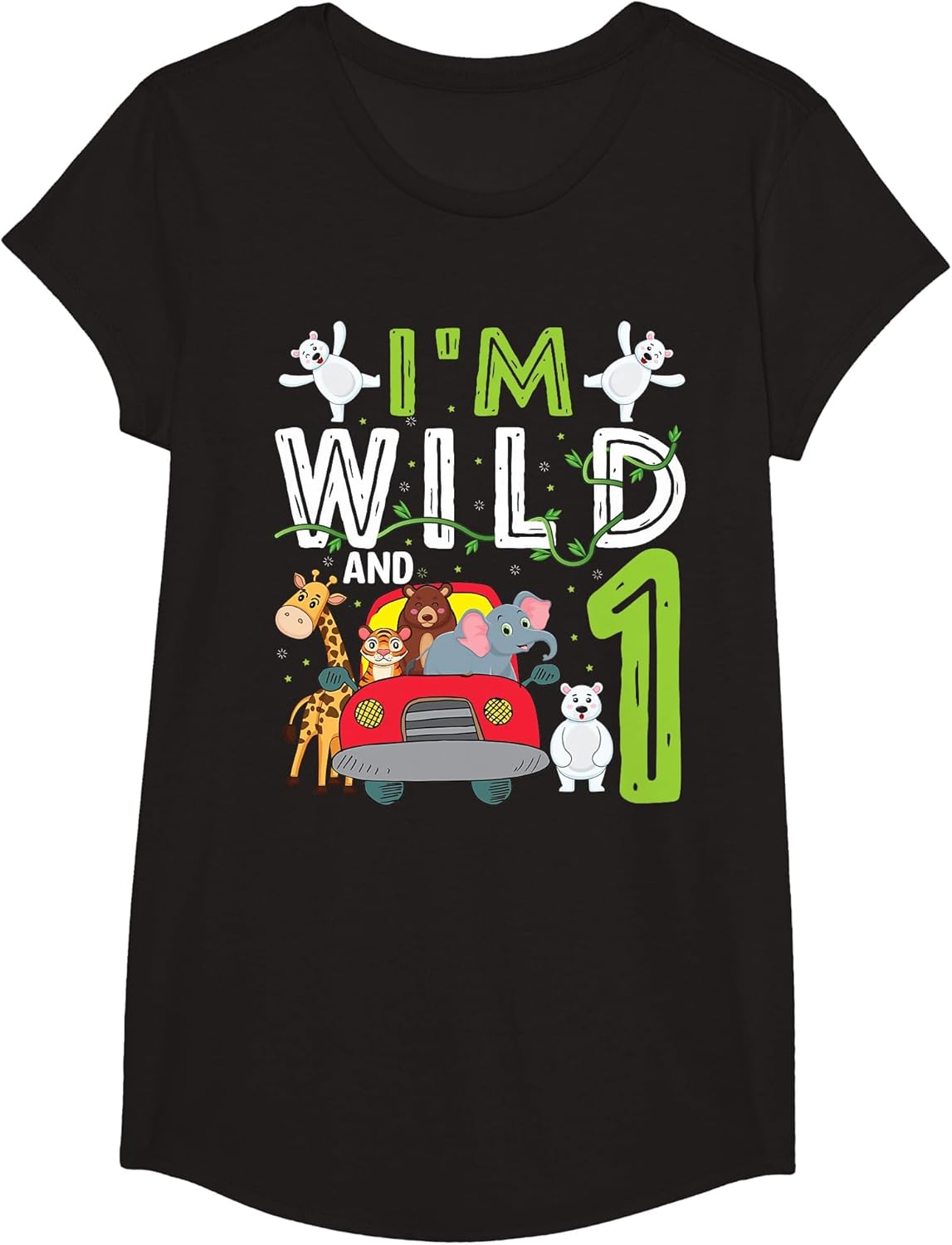I'm Wild and One Safari Zoo Animal Theme 1 Year Old Birthday