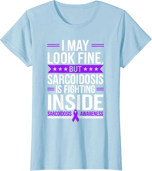 Sarcoidosis Awareness Disease Disability Purple Ribbon