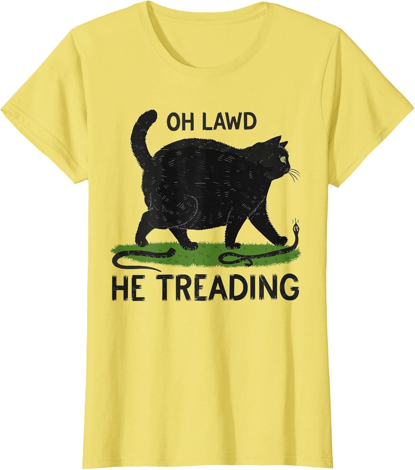 Oh Lawd He Treading Funny Fat Cat Lover Funny Memes Cat Mom