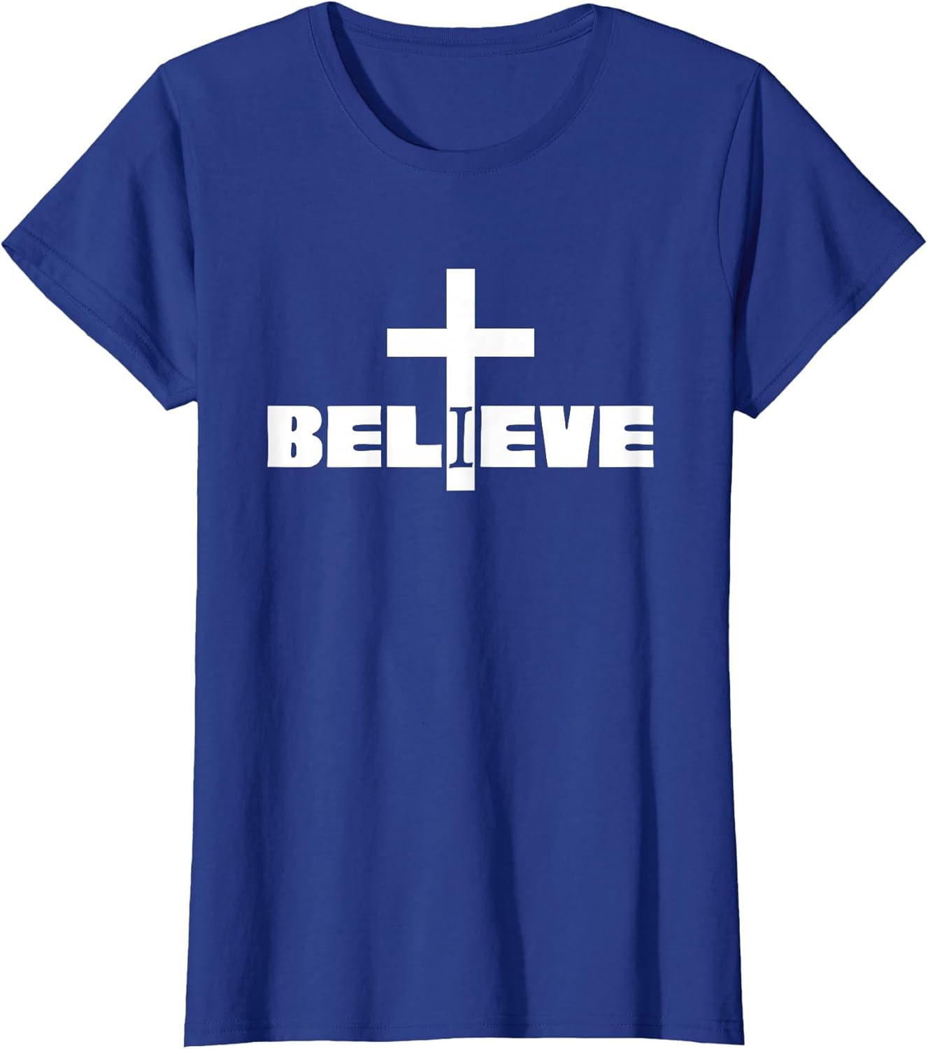 I Believe Christian Saying with Cross
