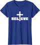 I Believe Christian Saying with Cross