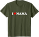 I Love Nana Shirt for Boy Girl Toddler Children Youth