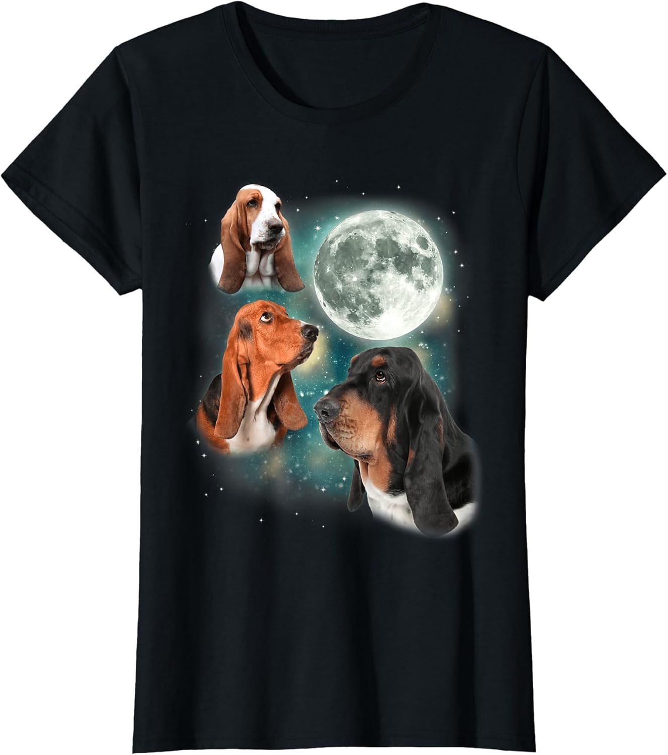 Basset Hound Moon | 3 Funny Canines Howl at Moon Cute Dog
