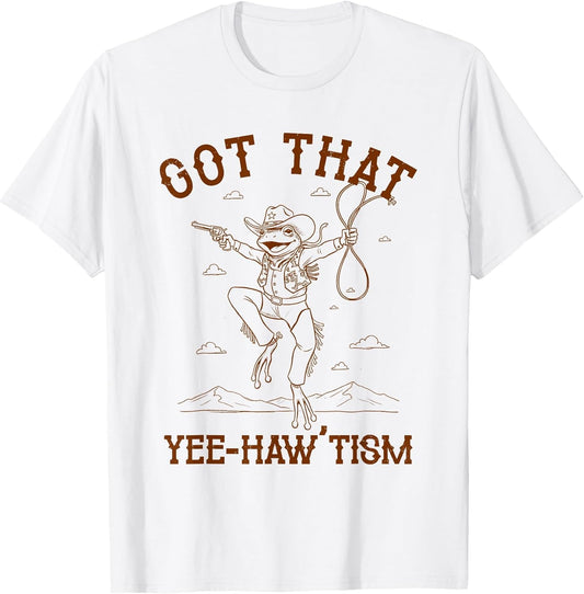 Autism Awareness Frog Cowboys Got That Yee-haw 'Tism